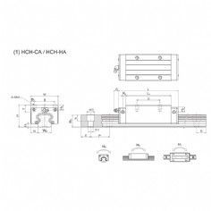 Linear guide pair