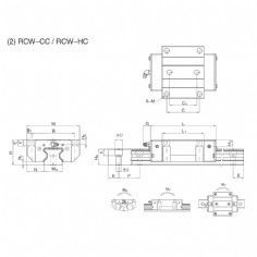 Linear guide pair