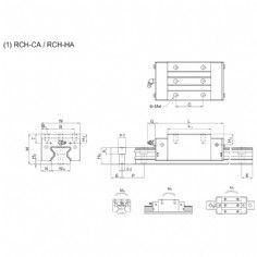 Linear guide pair